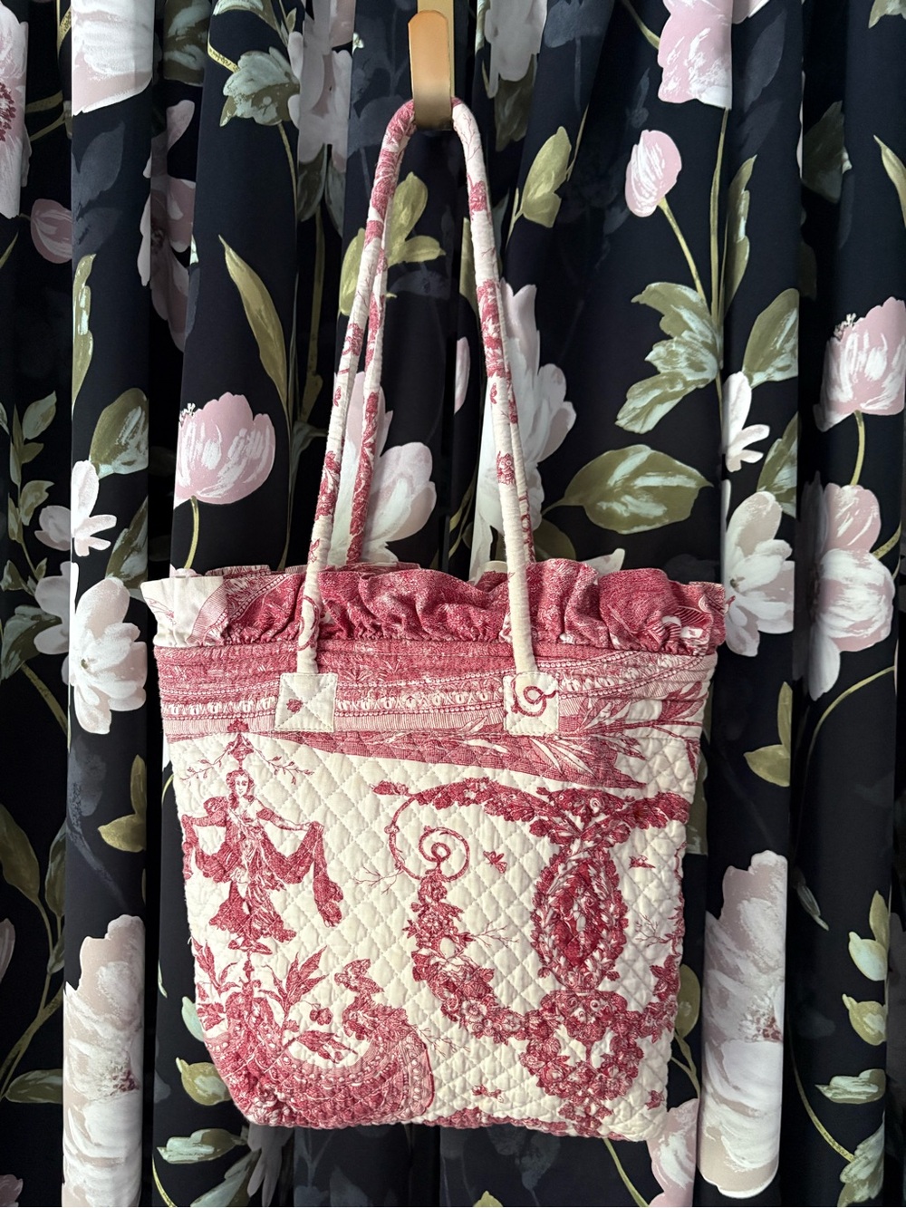 Sylvie Jourdan boutique French cotton quilted tote purse